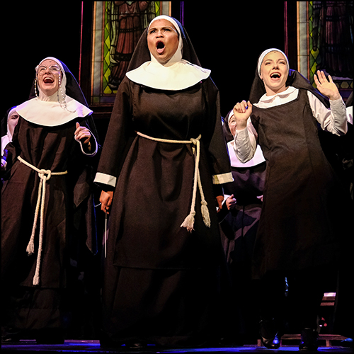 Wayne State undergraduate students perform a scene from Sister Act