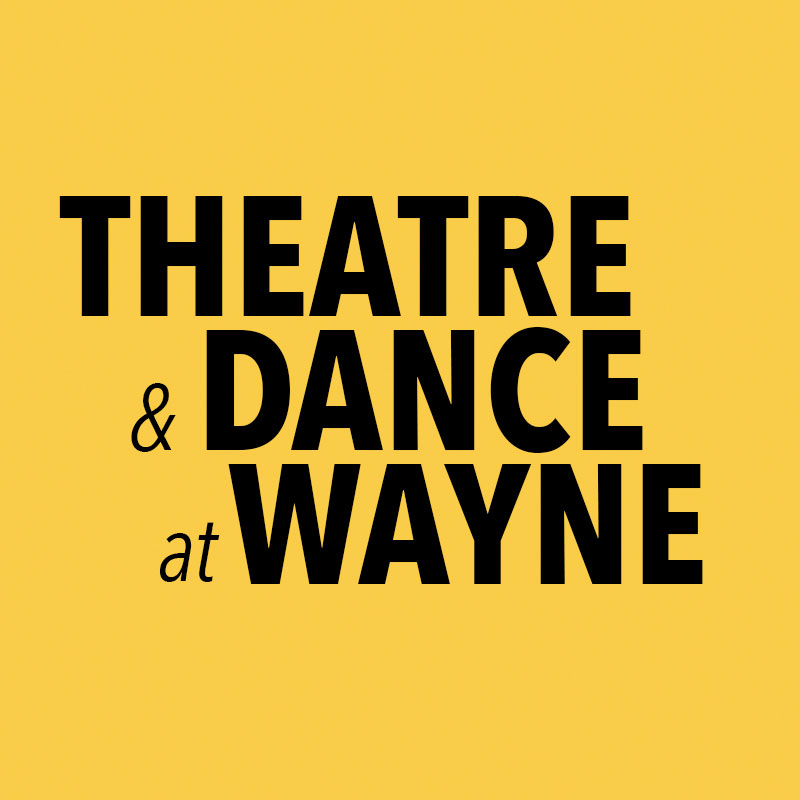 decorative. theatre and dance at wayne logo