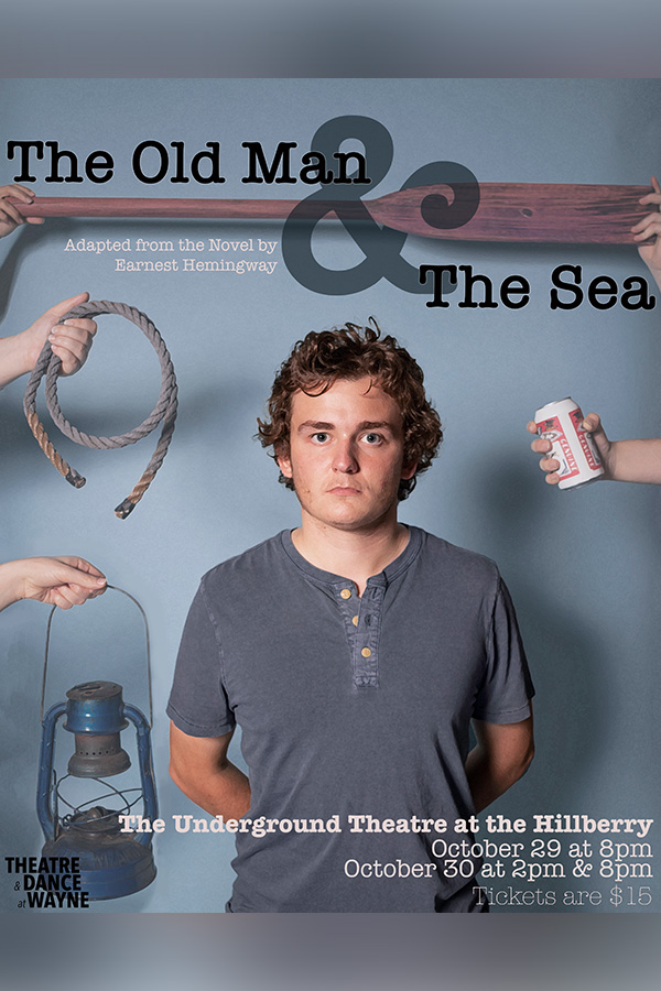 Poster for The Old Man and the Sea, a play by Lindsey Sigler